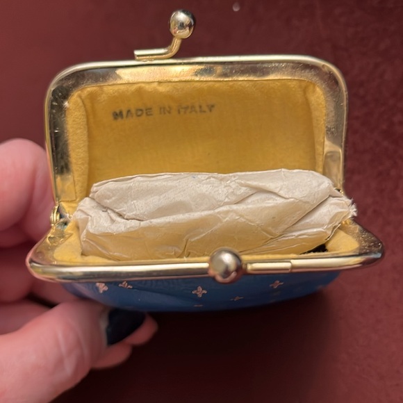Vintage Italian Leather Coin Purse - NEW WITH ORIG INSERT PAPER - Picture 4 of 5